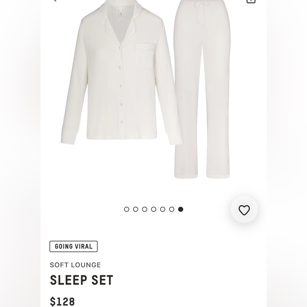 Skims Marble/ White Sleep set small - Picture 2 of 4